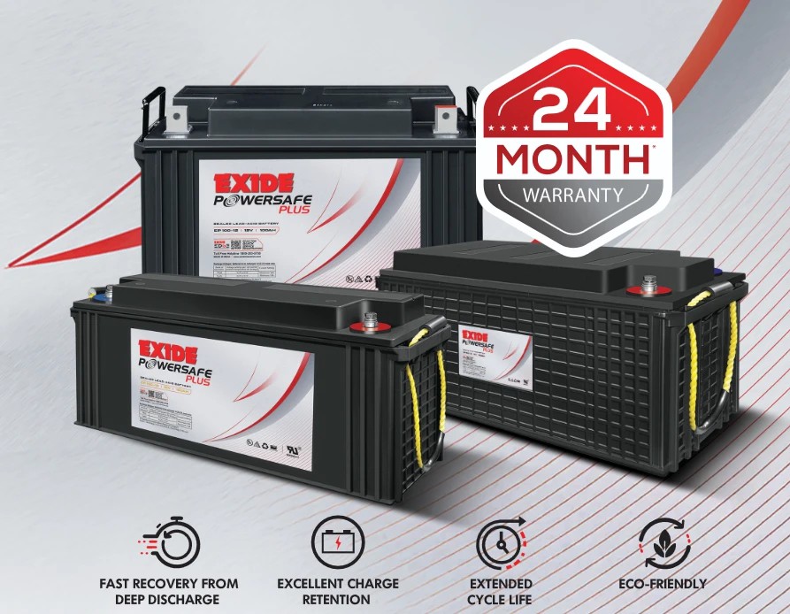 Exide Powersafe Plus EP 26-12 | 26Ah 12V SMF VRLA Battery for UPS & Power Applications