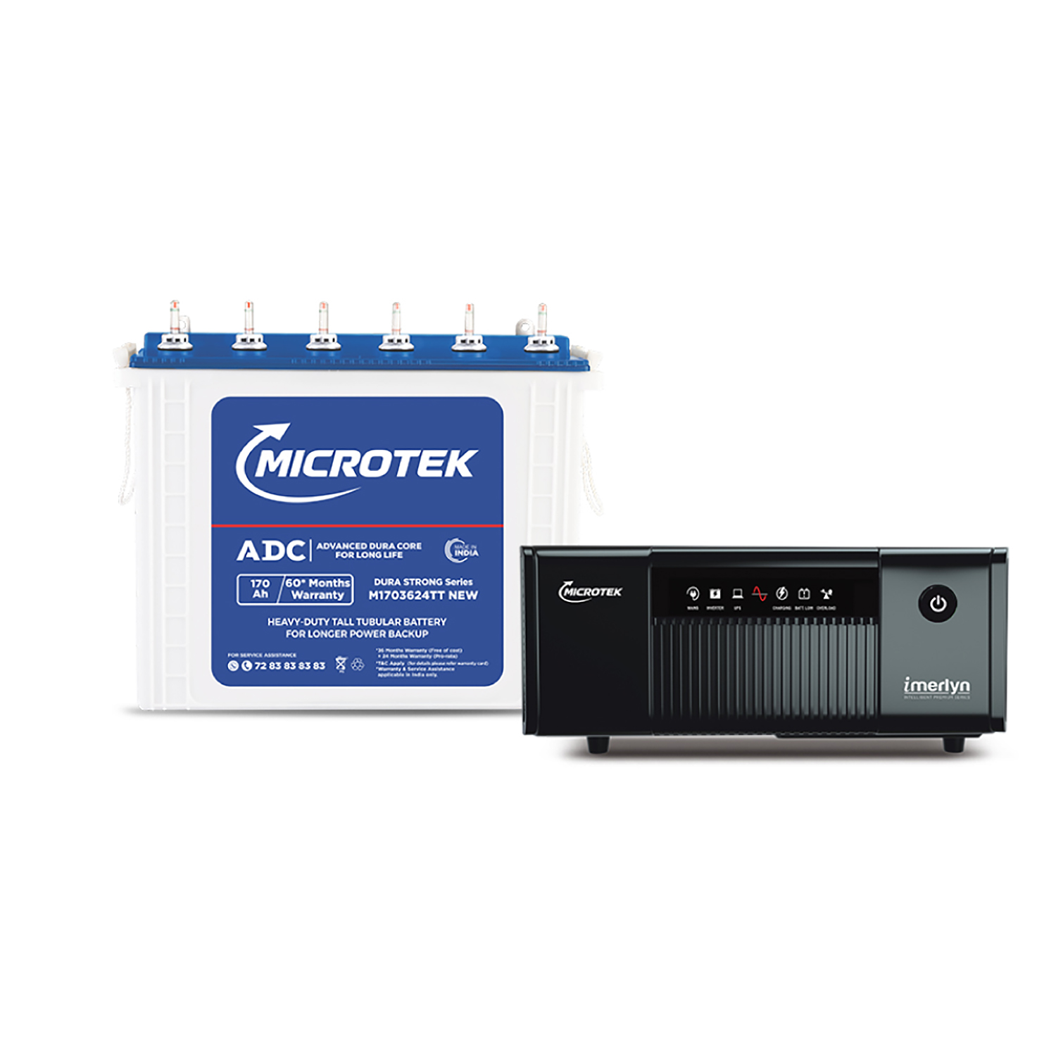 iMERLYN UPS 1250 12V Digital Wave 1115VA + M1502424TT 150Ah Tubular Inverter Battery | Warranty: 36M (Inverter) & 48M (Battery)