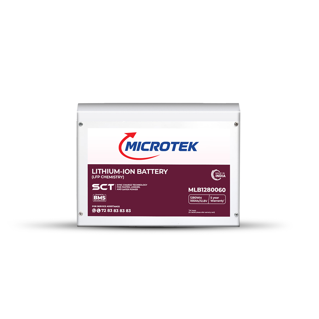 Lithium Iron 100Ah Battery | Deep Cycle Rechargeable Battery | Fast Charging, Long Life
